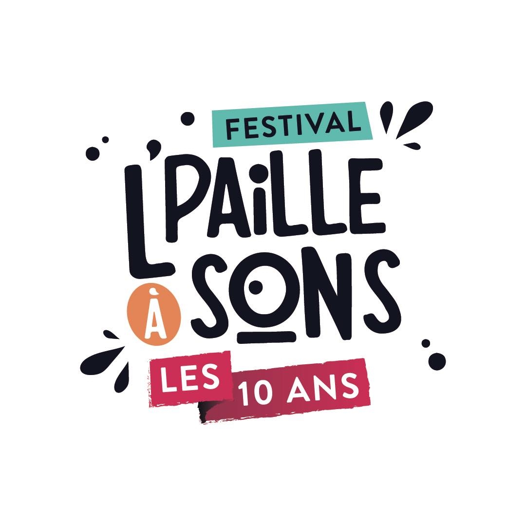 Logo du festival L'paille à sons noir sur fond blanc